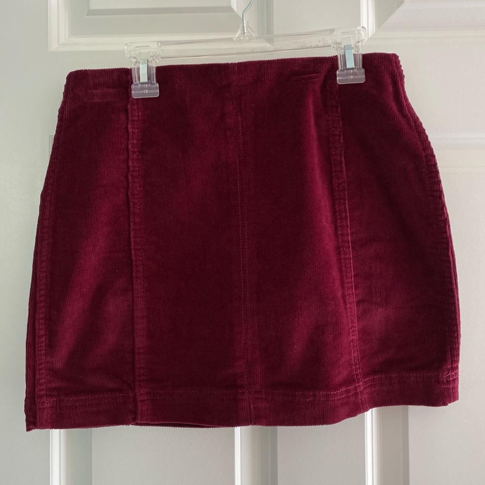 Burgundy Skirt
